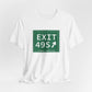 Vintage Exit 49S  Merritt Parkway Sign Unisex Jersey Short Sleeve T-Shirt