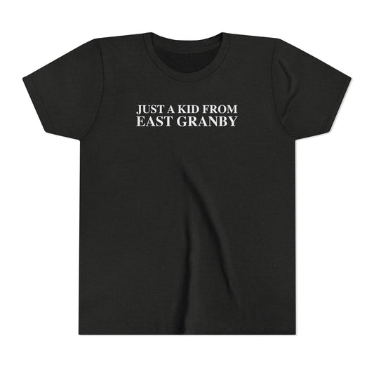 Just a kid from East Granby Youth Short Sleeve T-Shirt