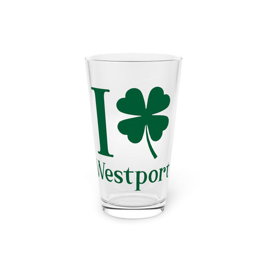 I Clover Westport Pint Glass, 16oz