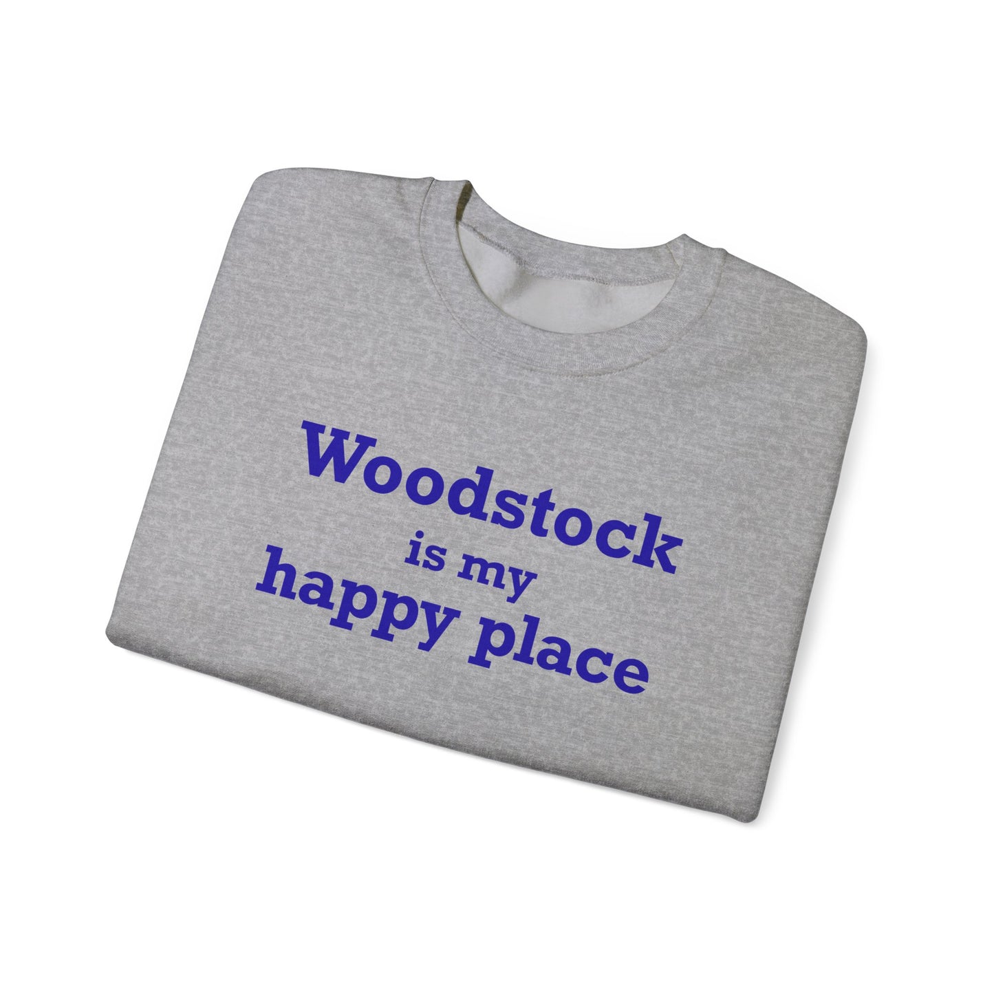Woodstock is My Happy Place Unisex Heavy Blend™ Crewneck Sweatshirt