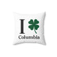 I Clover Columbia Spun Polyester Square Pillow