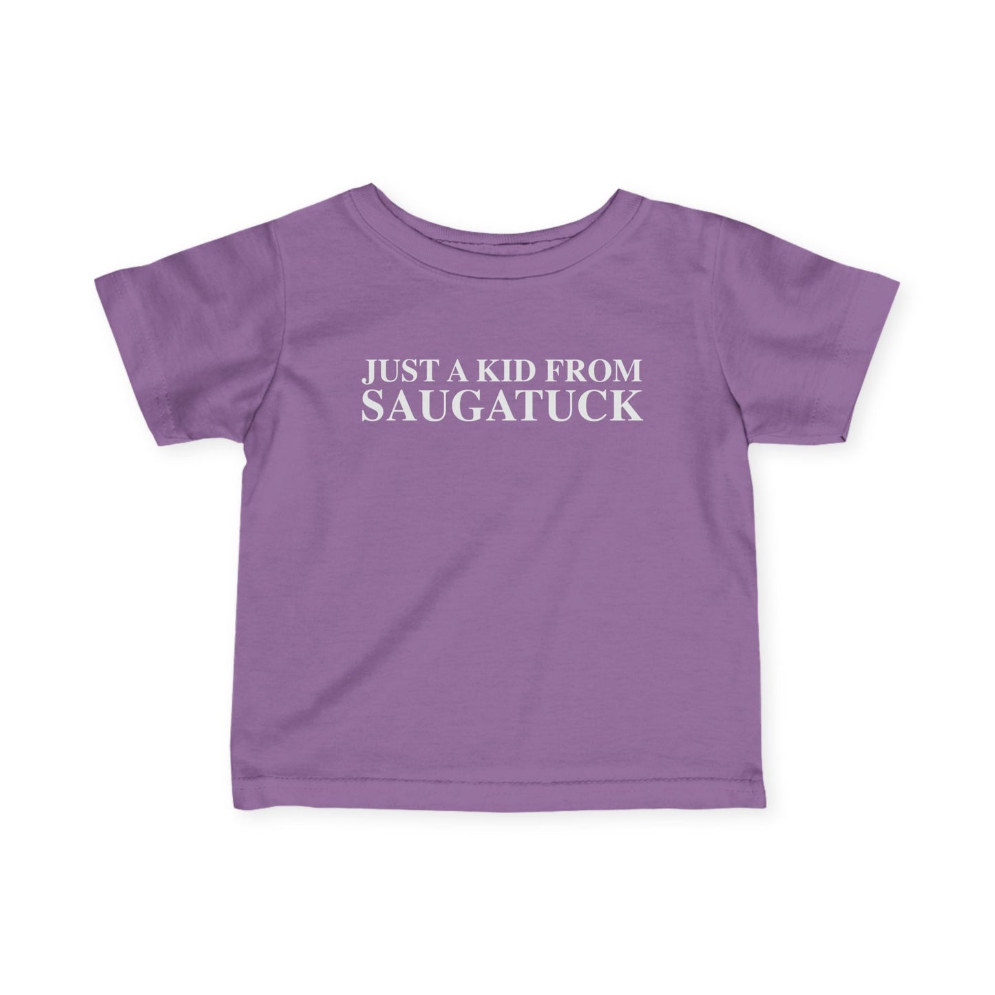 Just a kid from Saugatuck Infant Fine Jersey T-Shirt