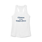 Clinton is My Happy Place Women's Ideal Racerback Tank Top