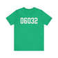 06032 - Farmington CT Zip Code Unisex Jersey Short Sleeve T-Shirt