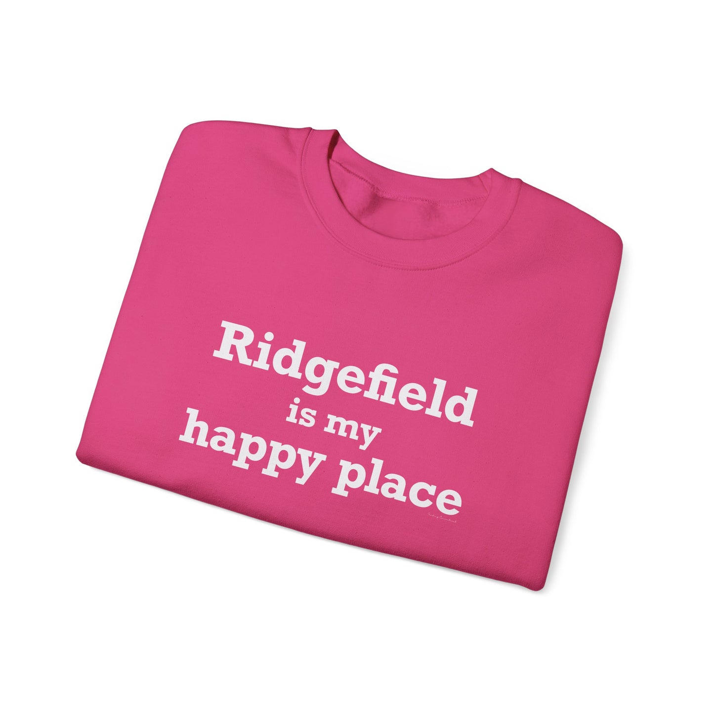 Ridgefield Is My Happy Place Unisex Heavy Blend™ Crewneck Sweatshirt