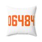 06484 Shelton Connecticut Zip Code Spun Polyester Square Pillow
