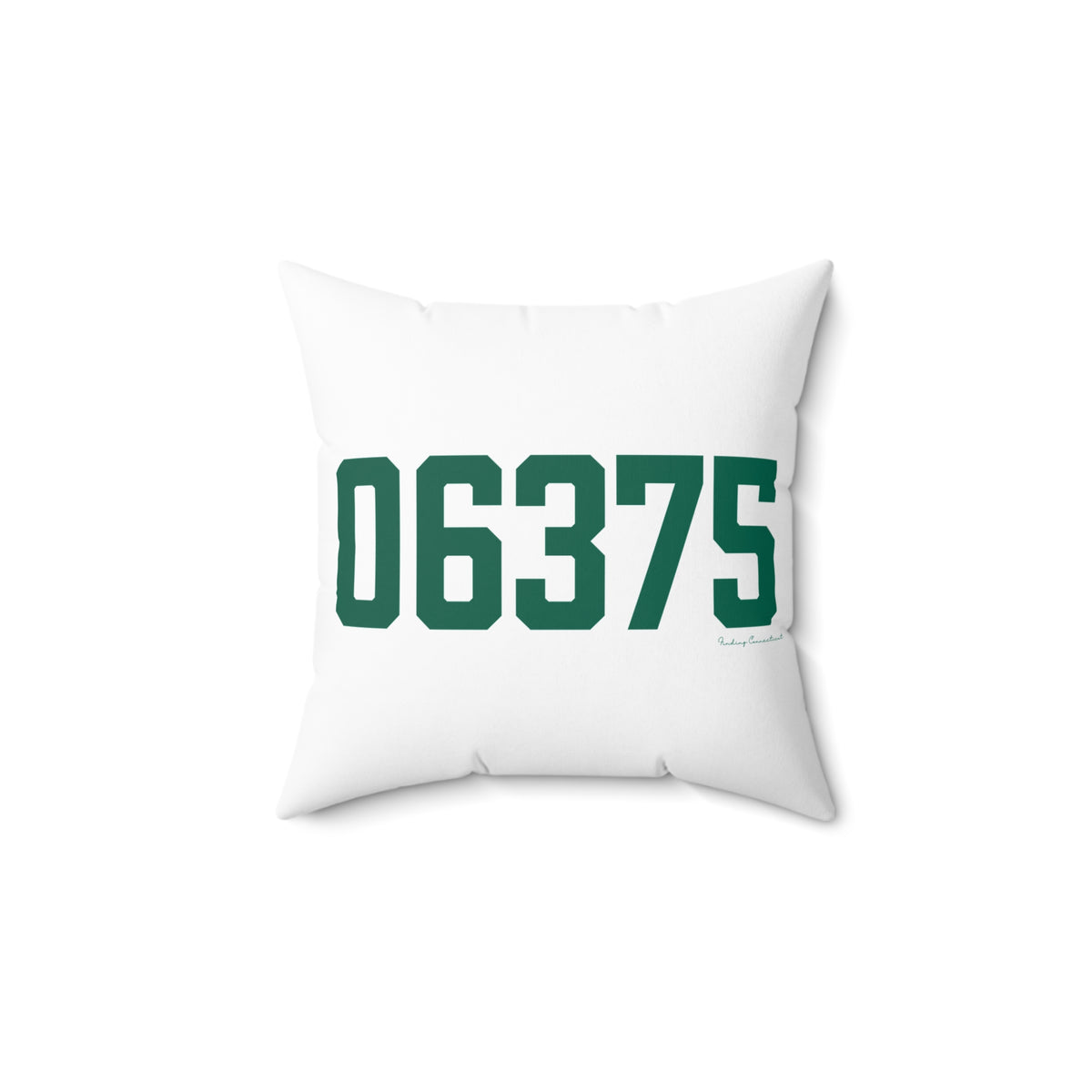 06375 New London Connecticut Zip Code Spun Polyester Square Pillow