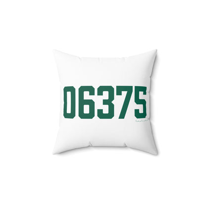 06375 New London Connecticut Zip Code Spun Polyester Square Pillow