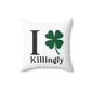 I Clover Killingly Spun Polyester Square Pillow