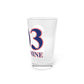 203 Silvermine Red, White & Blue Pint Glass, 16oz