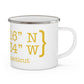 Redding Coordinates Enamel Camping Mug