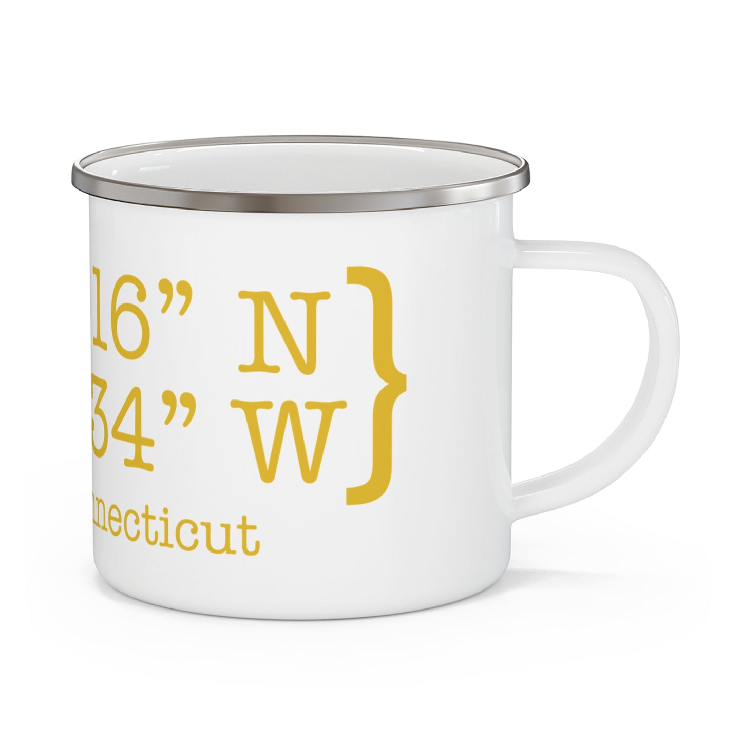 Redding Coordinates Enamel Camping Mug