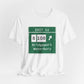 Vintage Merritt Parkway Exit 52 Sign Unisex Jersey Short Sleeve T-Shirt