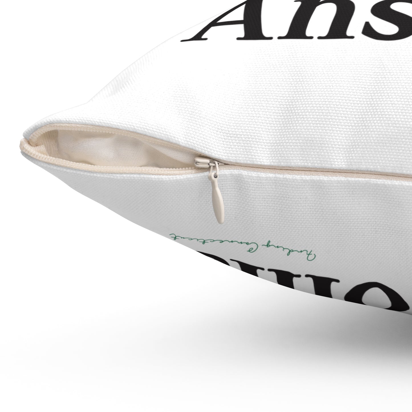 I Clover Ansonia Spun Polyester Square Pillow