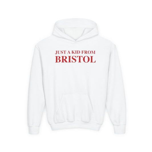 Just a kid from Bristol Youth Heavy Blend Hooded Sweatshirt