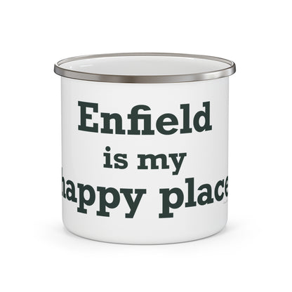 Enfield is My Happy Place Enamel Camping Mug