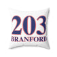 203 Branford Red White & BlueSpun Polyester Square Pillow