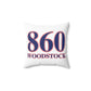 860 Woodstock Red, White & Blue Spun Polyester Square Pillow