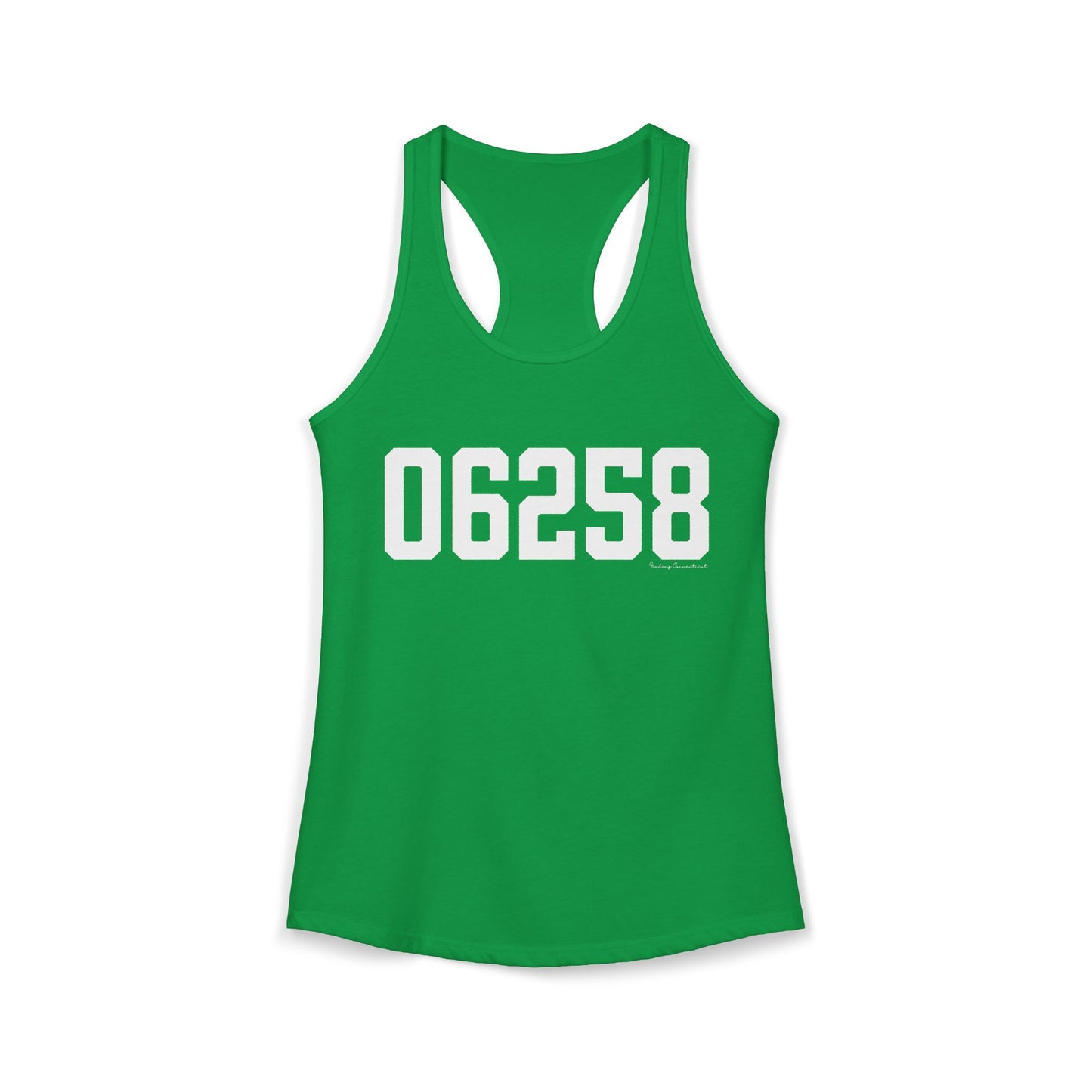 06258 Pomfret CT Zip Code Women's Ideal Racerback Tank Top