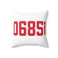 06851 Norwalk Connecticut Zip Code Spun Polyester Square Pillow