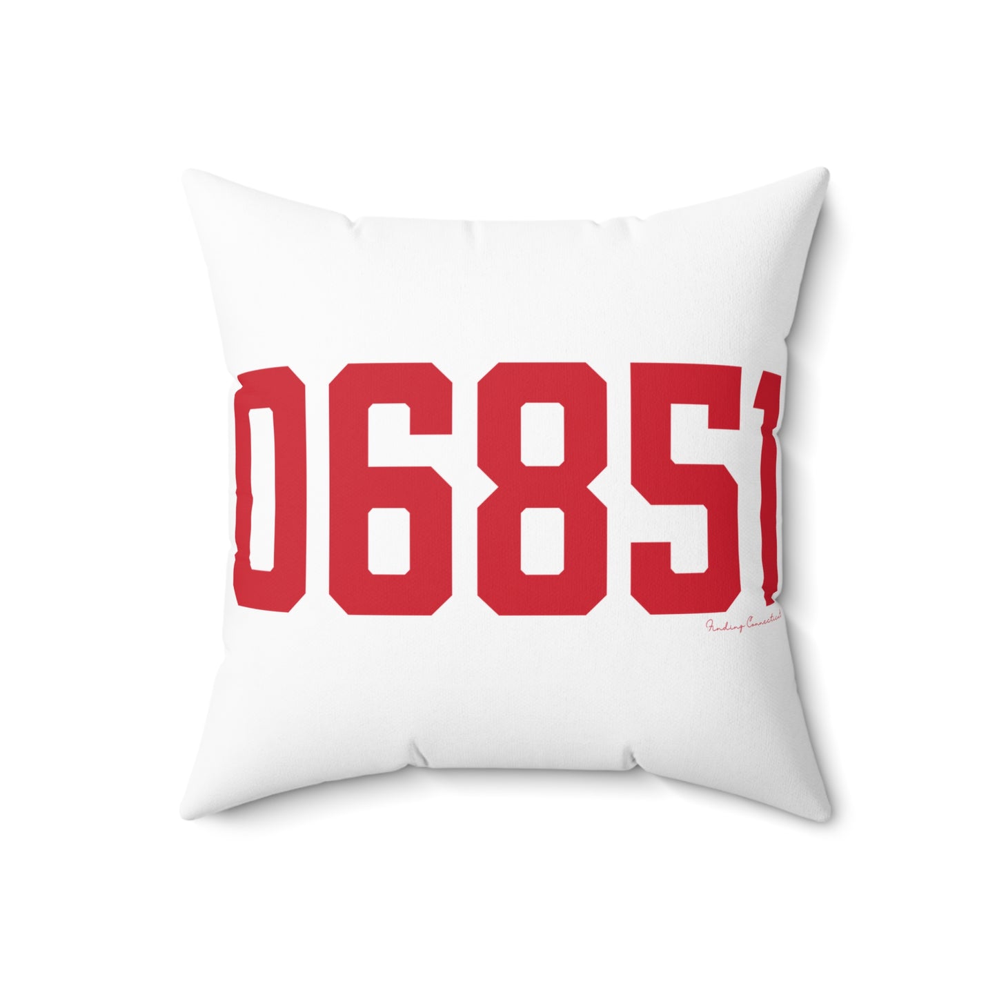 06851 Norwalk Connecticut Zip Code Spun Polyester Square Pillow