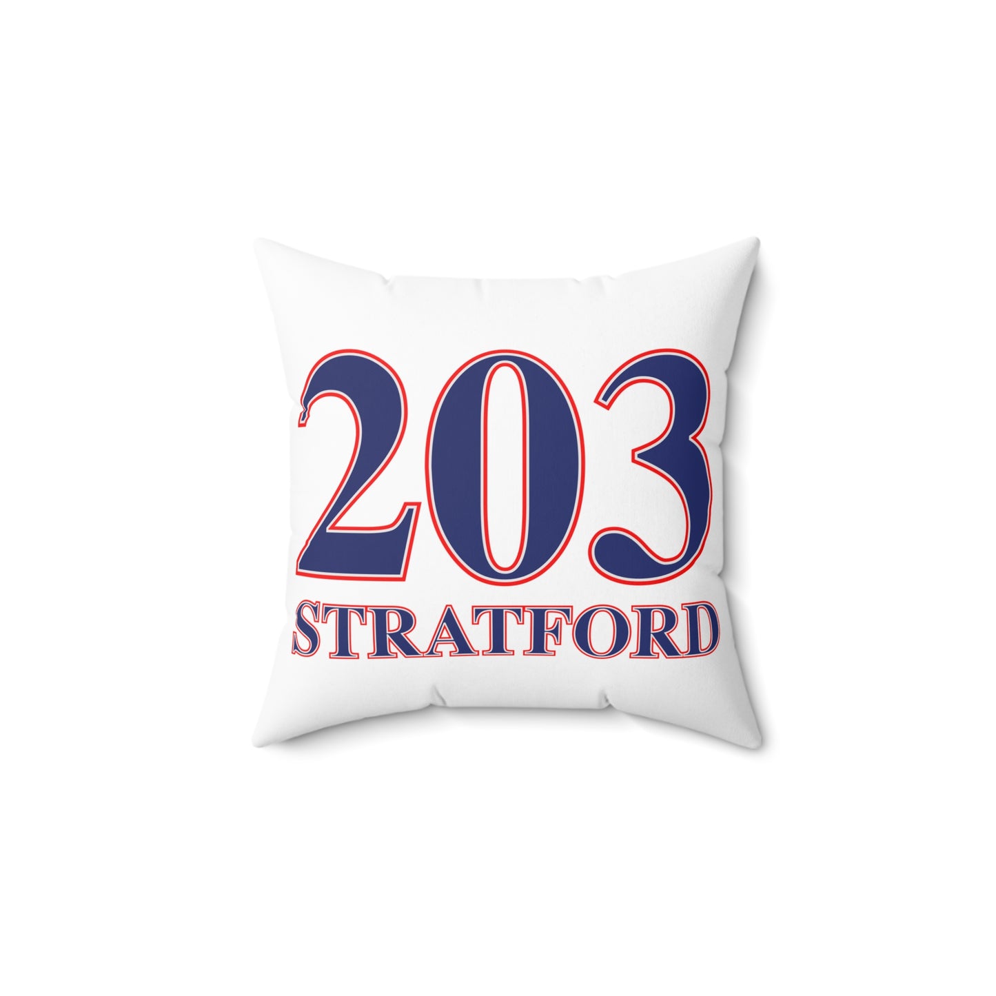 203 Stratford Red White & Blue Spun Polyester Square Pillow