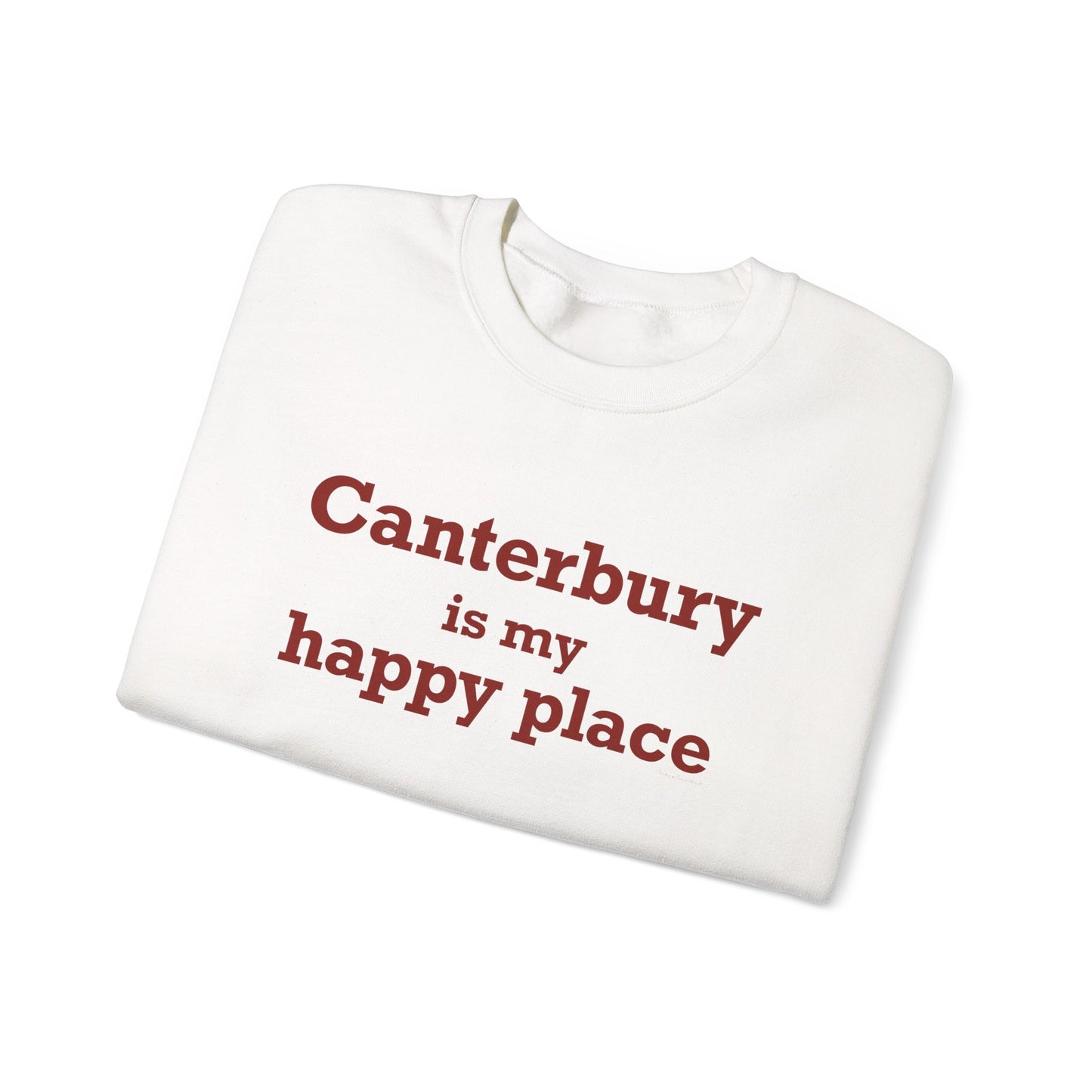 Canterbury is My Happy Place Unisex Heavy Blend™ Crewneck Sweatshirt