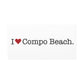 I Heart Compo Beach. Matte Canvas, Stretched, 1.25"