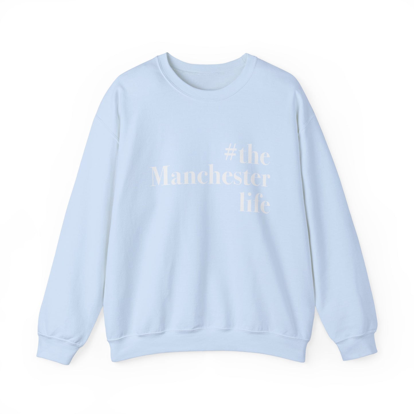 #themanchesterlife Unisex Heavy Blend™ Crewneck Sweatshirt