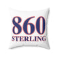860 Sterling Red, White & Blue Spun Polyester Square Pillow