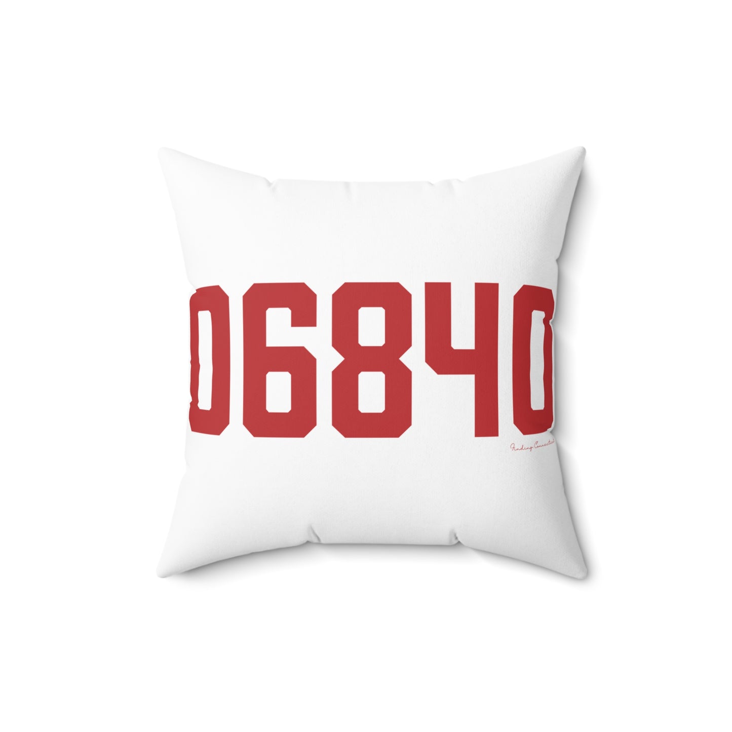 06840 New Canaan Connecticut Zip Code Spun Polyester Square Pillow