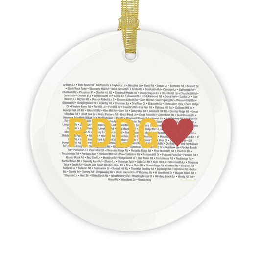 Redding Love Glass Ornaments
