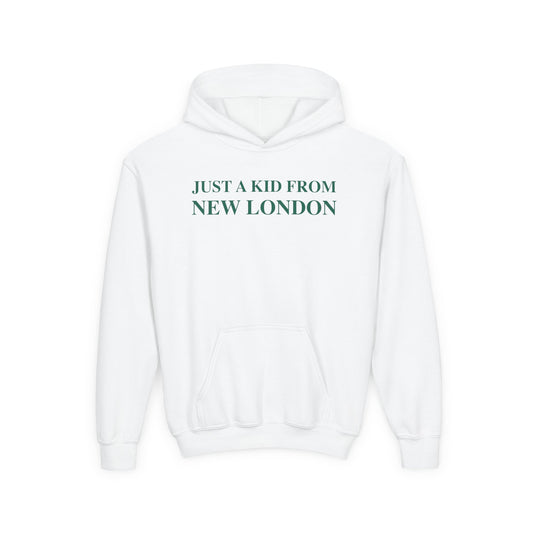 Just a kid from New London Youth Heavy Blend Hooded Sweatshirt