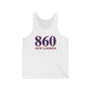 860 New London Red White & Blue Unisex Jersey Tank Top
