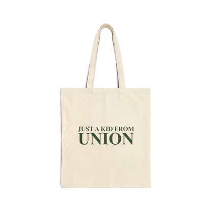 Just a kid from Union Cotton Canvas Tote Bag