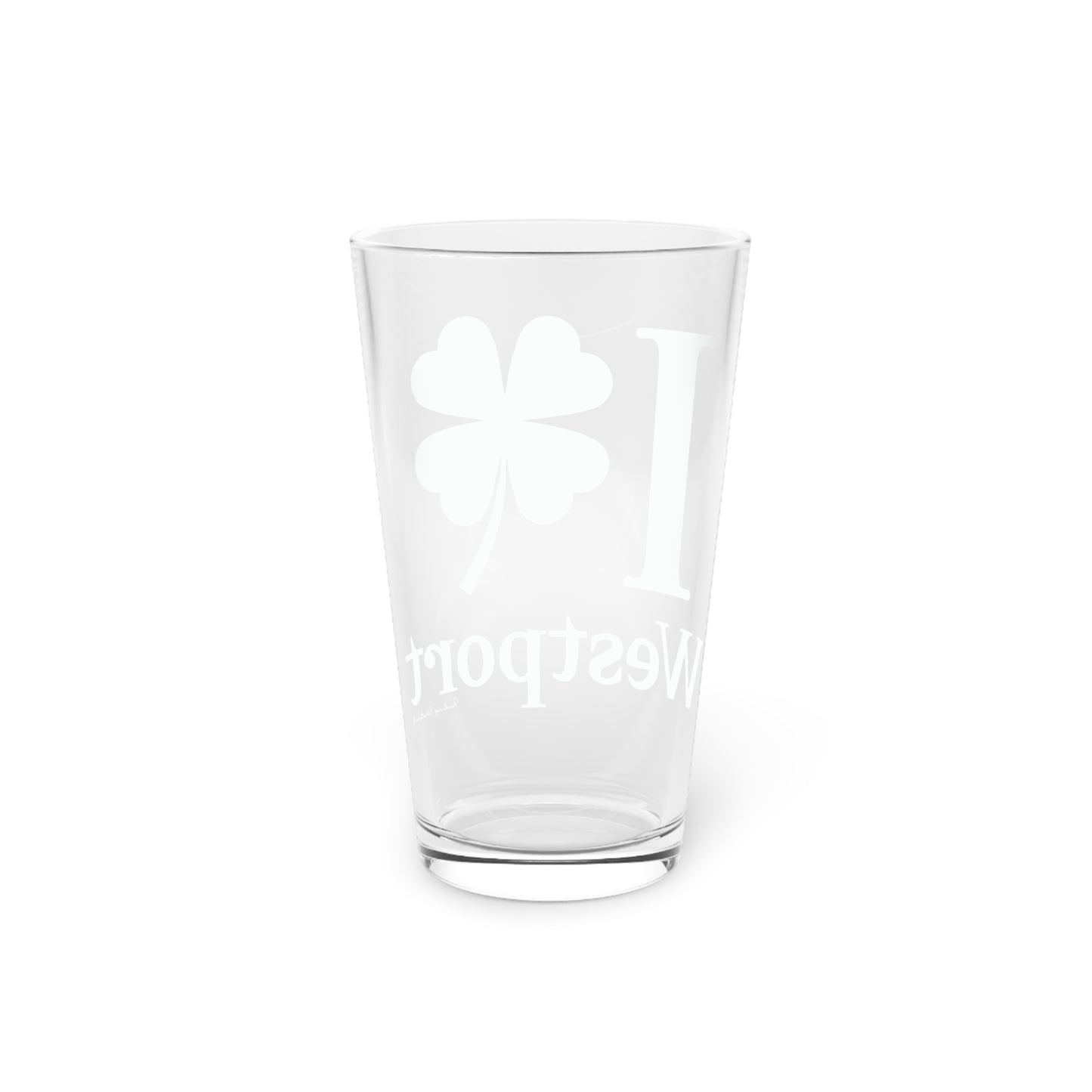 I Clover Westport Pint Glass, 16oz