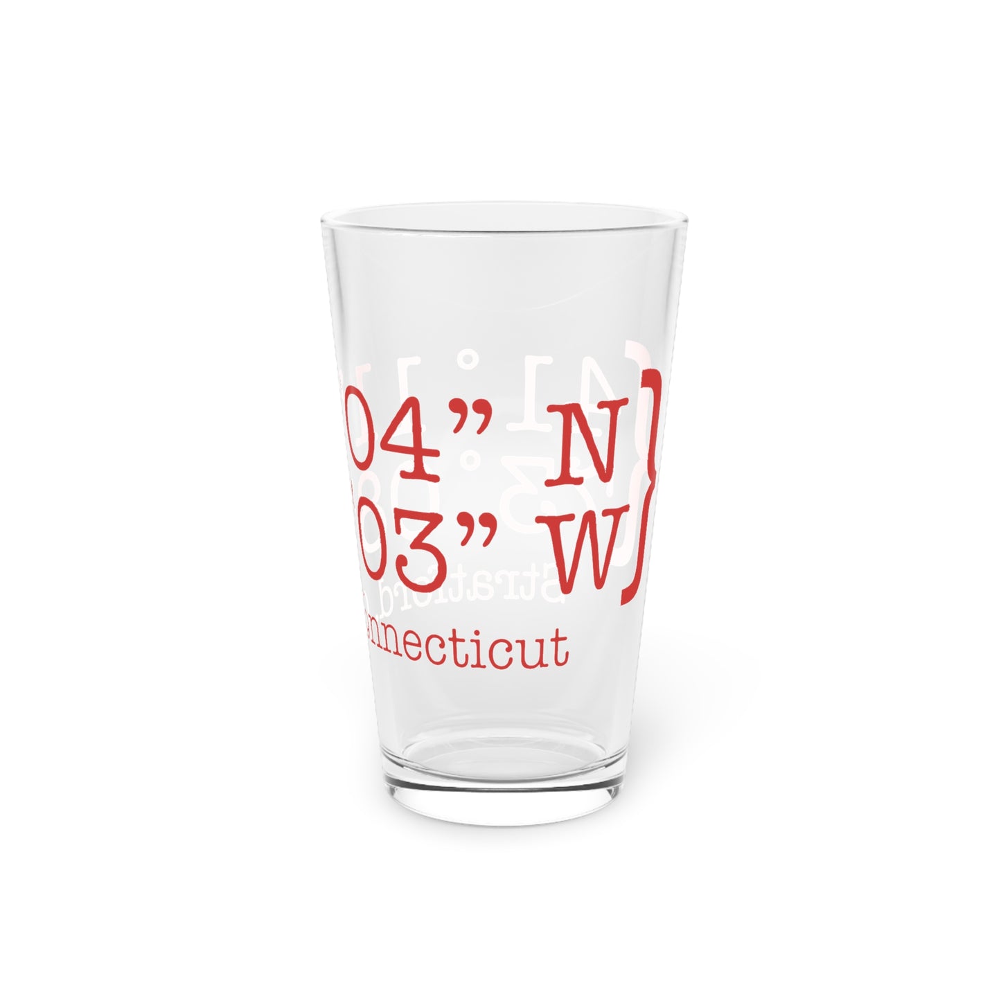 Stratford Coordinates Pint Glass, 16oz