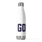 Goose Zip Code Blue & Purple 20oz Insulated Bottle