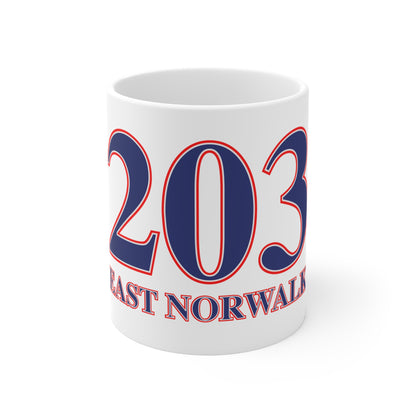 203 East Norwalk Red, White & Blue Mug 11oz