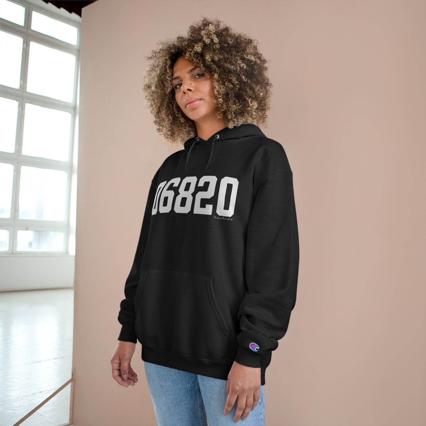 06820 - Darien CT Zip Code Champion Hoodie