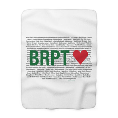 Bridgeport Love Sherpa Fleece Blanket
