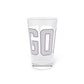 Goose Zip Code Gray & Purple Pint Glass, 16oz