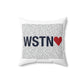 Weston Love Spun Polyester Square Pillow