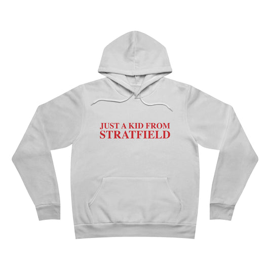 Just a kid from Stratfield Unisex Sponge Fleece Pullover Hoodie