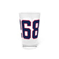 06268 Storrs Connecticut Zip Code Pint Glass, 16oz