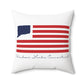 Windsor Locks Connecticut Flag Spun Polyester Square Pillow