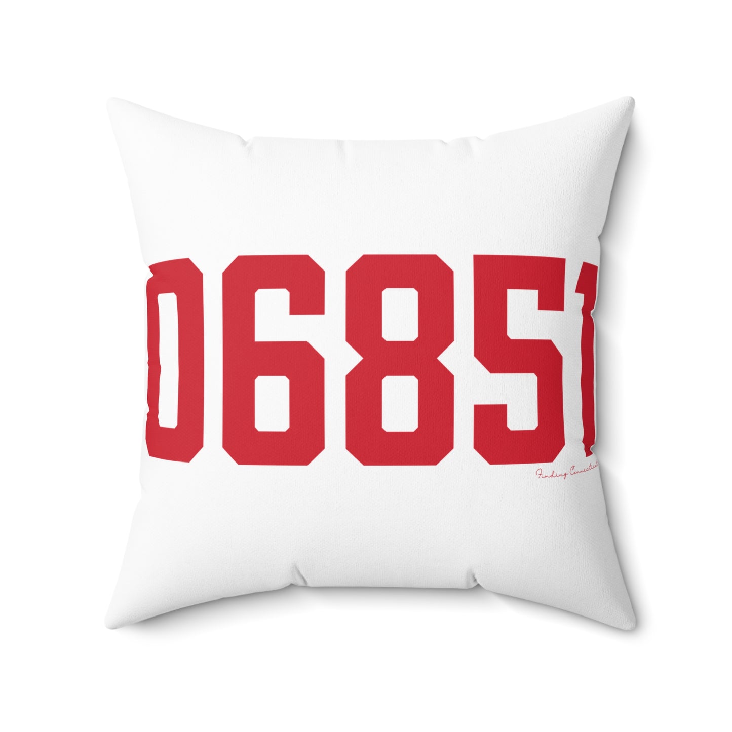 06851 Norwalk Connecticut Zip Code Spun Polyester Square Pillow