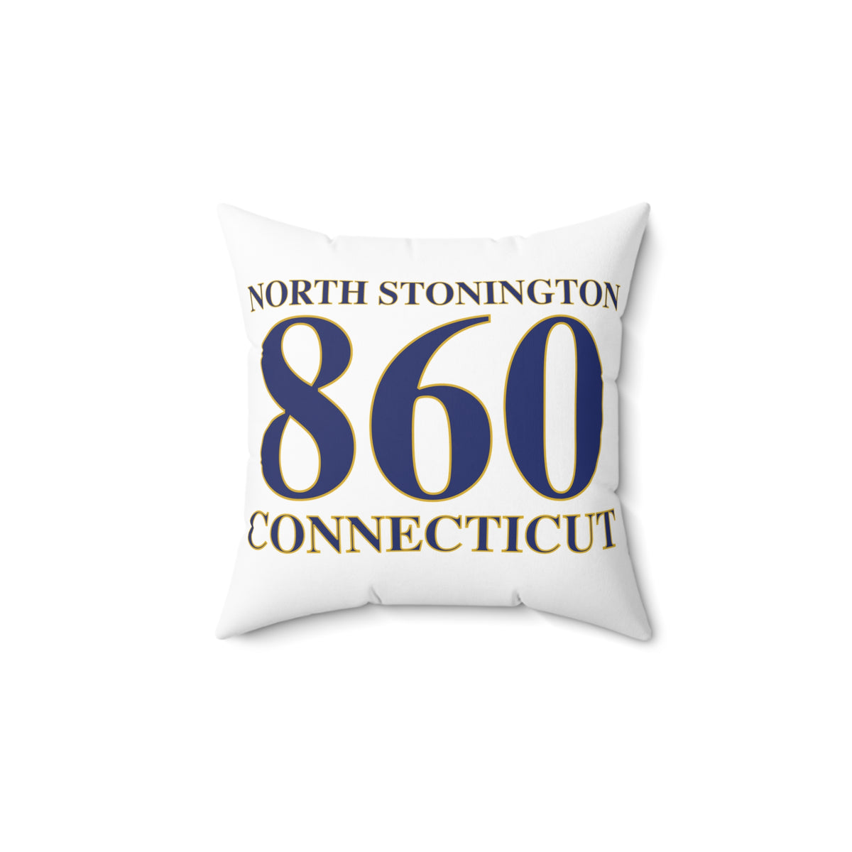 North Stonington 860 Connecticut Spun Polyester Square Pillow