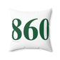 860 Spun Polyester Square Pillow Lucky Green – St. Patrick’s Day