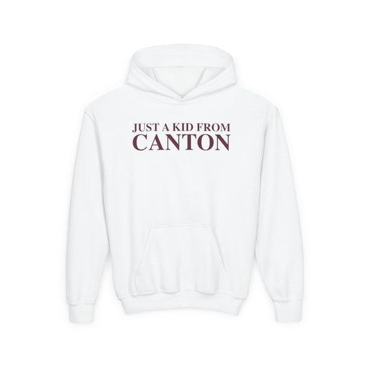 Just a kid from Canton Youth Heavy Blend Hooded Sweatshirt
